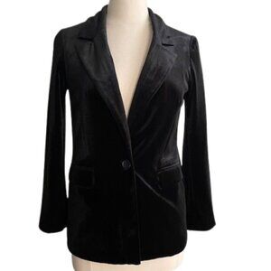 Banana Republic Velvet Blazer Size 2P